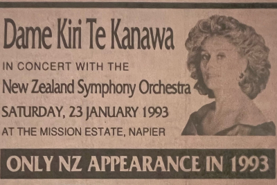 1993: Dame Kiri Te Kanawa headlines first Mission Concert