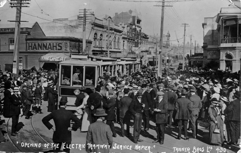 Opening of Tramway service.