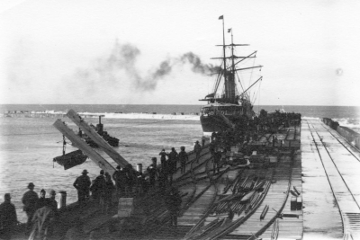 1893: First vessel lands at the new Napier Port breakwater on June 12